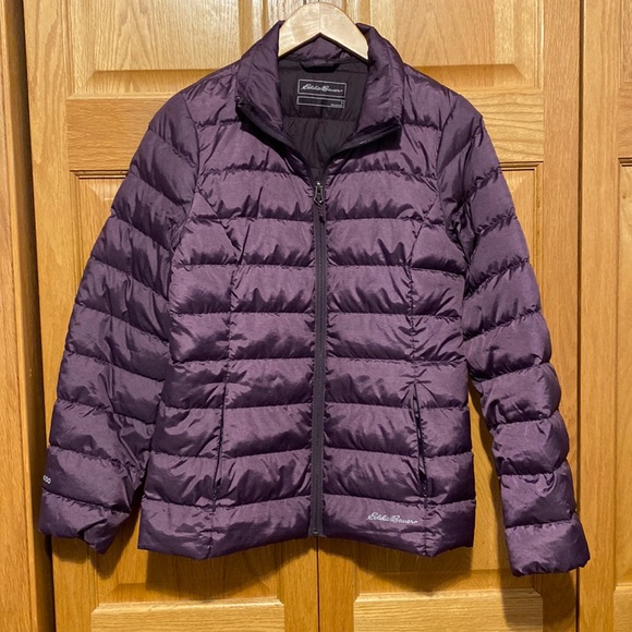 Eddie Bauer EB 650 down filled lightweight packable coat purple size small - Picture 2 of 8